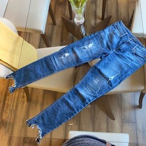 Lucky brand cool stitch patchwork jeans 26